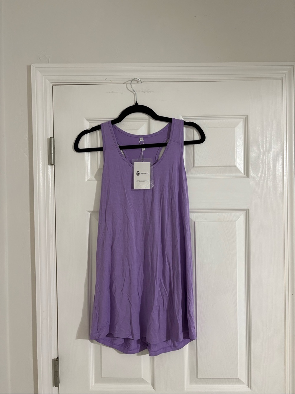 Lavender Sleeveless Racerback Tank Top - Unbranded